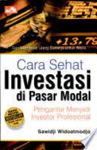 Cara Sehat Investasi di Pasar Modal; Pengantar Menjadi Investor Profesional