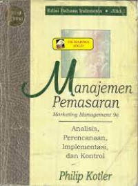 Manajemen Pemasaran; Marketing Management 9e