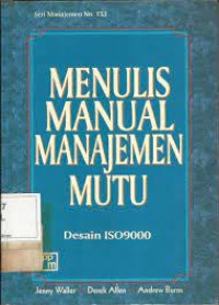 Menulis Manual Manajemen Mutu; Desain ISO9000