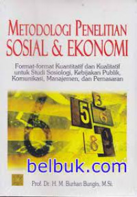 Metodologi Penelitian Sosial & Ekonomi
