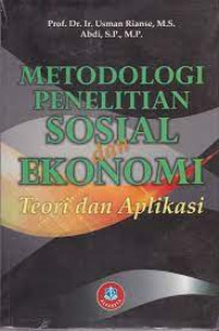 Metodologi Penelitian Sosial dan Ekonomi Teori dan Aplikasi