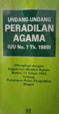 Undang-Undang Peradilan Agama