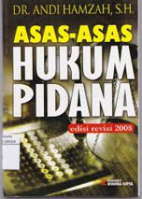 Asas-Asas Hukum Pidana