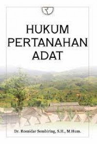 Hukum Pertanahan adat