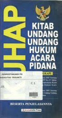KUHAP Kitab Undang-Undang Hukum Acara Pidana