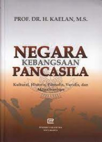 Negara Kebangsaan Pancasila Kultural, Historis, Filosofi, Yuridis, dan aktualisasinya