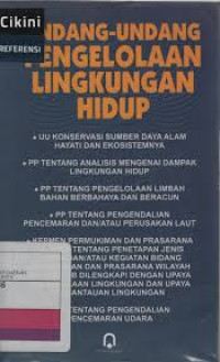 Undang-undang Pengelolaan Lingkungan Hidup