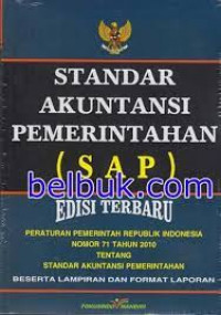 Standar Akuntansi Pemerintahan (SAP); Edisi Terbaru